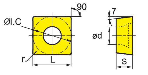 SCMT 09T304-AHF YB9320 пластина