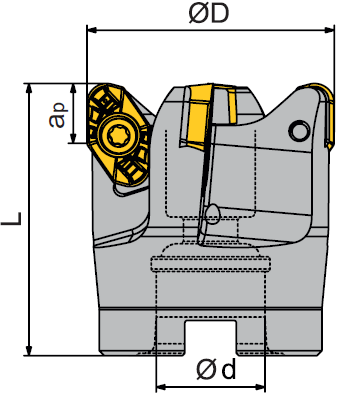 EMP14-040-A16-VP22-03CA (ZCC-CT) Фреза корпусная