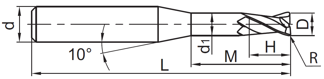 PM-2RP-D1.0-R0.1-M12 KMG405 фреза