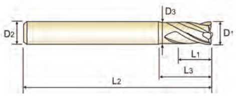 Фреза X5070 4FL STUB E/M 2X6X2(5)X50 (YG-1)
