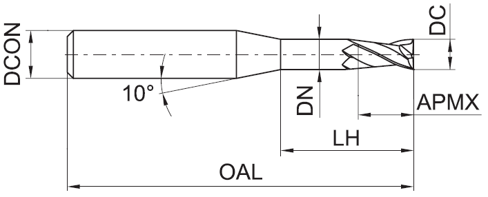 HMX-2EP-D2.0-M16 KMG5515 фреза
