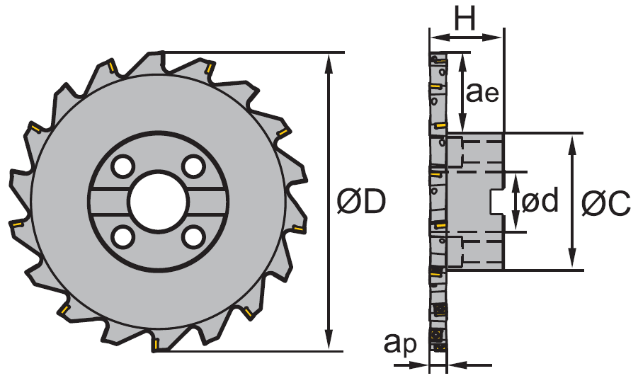 SMP03-200*12-C40-MP08-18 фреза