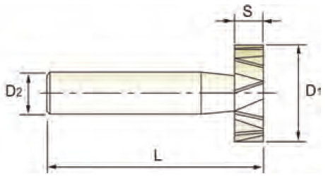 Фреза (ML06213E01) HSSCO5(M35) 8FL W CUTTER STG. SH 13.5X10X2X56 (YG-1)