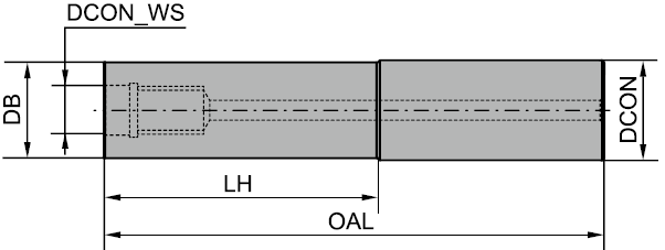 G25-QCH-M12-100C (ZCC-CT) Хвостовик
