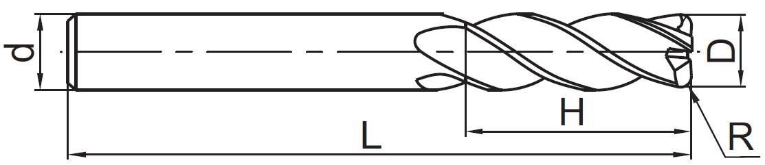 GM-4RL-D16.0R2.0 KMG303 фреза