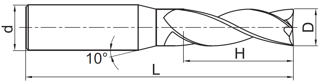 ALP-3E-D5.5 YK40F фреза