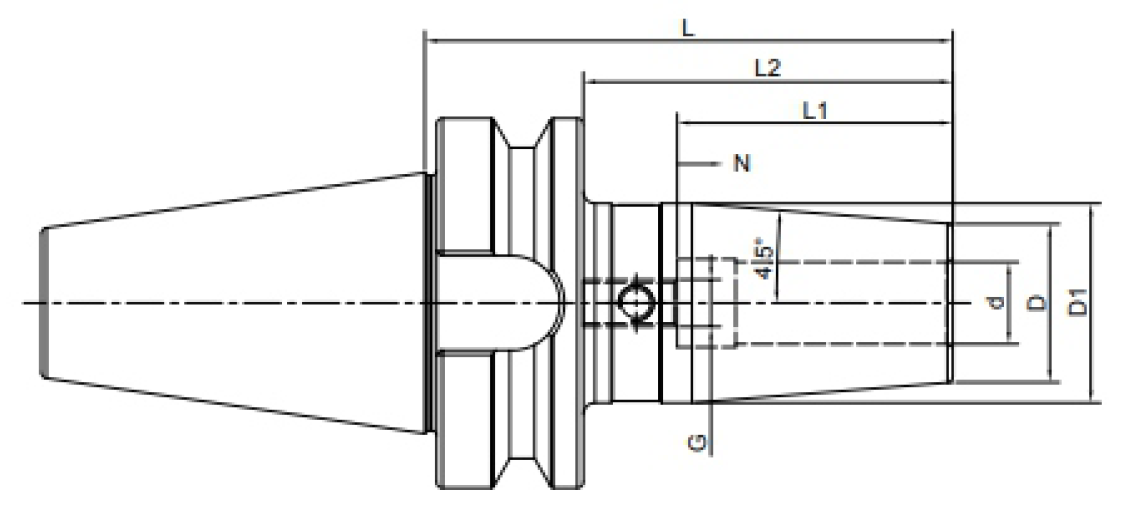 BT40-SF10-90 оправка