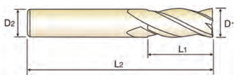 Фреза 4G MILL 4FL MPH E/M 8X8X20X70 (YG-1)