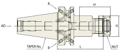 BT40-ER20-100 патрон