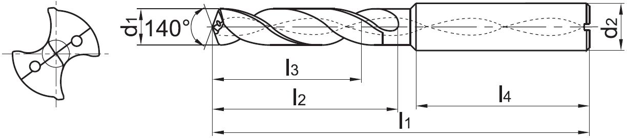 1534SU03C-0500 KDG303 сверло