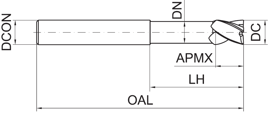 HMX-4EFP-D12.0 KMG5515  ZCC-CT фреза