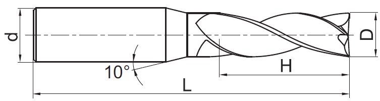 ALG-3E-D3.0 KMD401 фреза