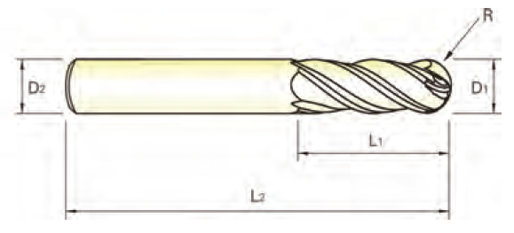 V7 PLUS 4FL Multiple Helix Ball E/M 6X6X13X57 фреза (YG-1)
