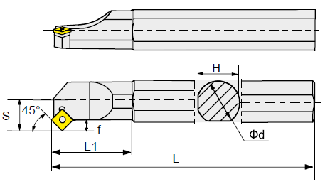 S25R-SSSCR09 Державка