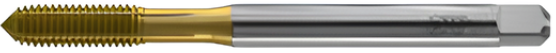 Метчик (TD703136) COLD FORMING HSS-E DIN371 для метр.резьбы ISO-DIN 13 с покр. TiN, M2X0.4 6HX 45.0L