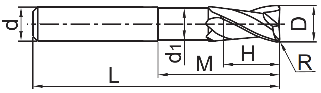 AL-2R-D16.0R2.0-AIR YK40F фреза