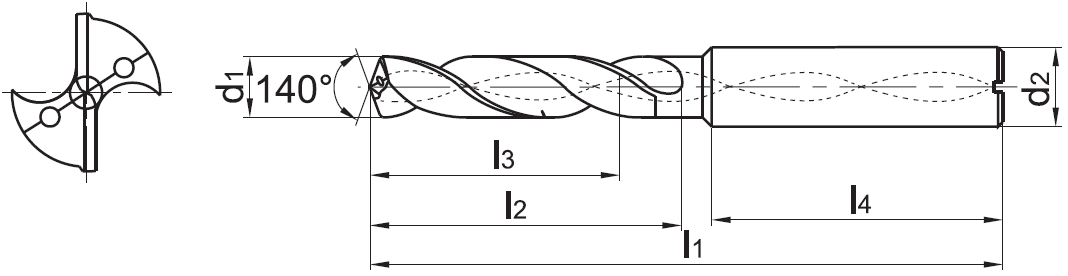 1588SL15C-0450 KDG303 сверло