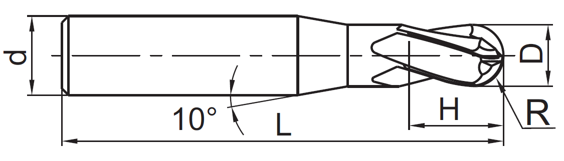 GM-4B-R2.5 KMG303 (ZCC-CT) фреза