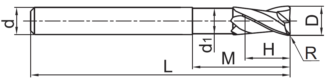 AL-2RL-D20.0R5.0-AIR YK40F фреза