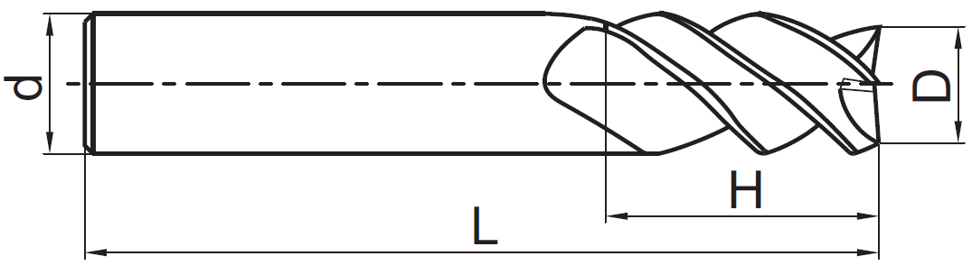 GM-3EL-D6.0 KMG303 (ZCC-CT) фреза
