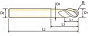 Фреза ALU-POWER 3FL 40deg. Helix Ball E/M 6X6X9(12)X75 (YG-1)
