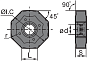 ONHU 08T624R-GM YBD152 пластина