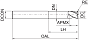 HMX-4RP-D8.0R0.5 KMG5515 (ZCC-CT)фреза