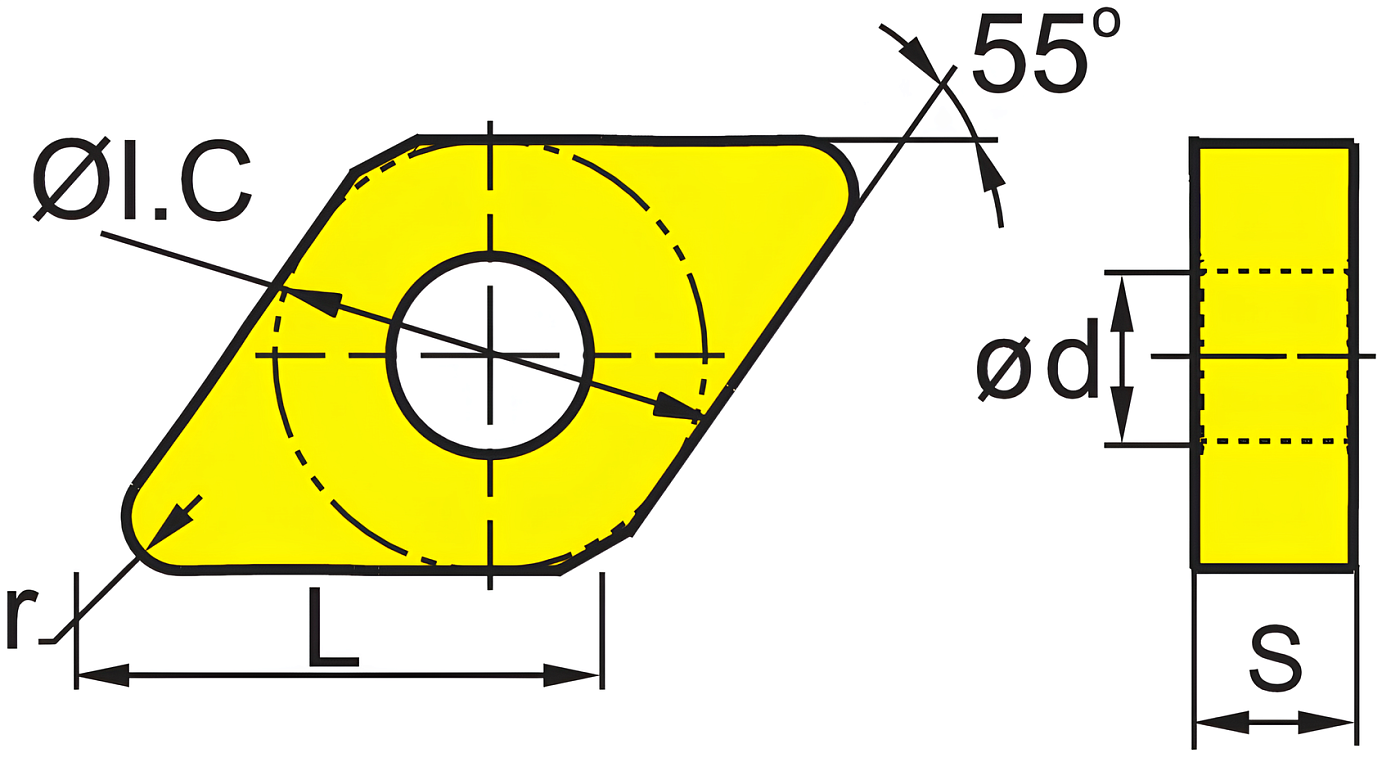 DNMG 110404-EF YBG205 пластина твердосплавная