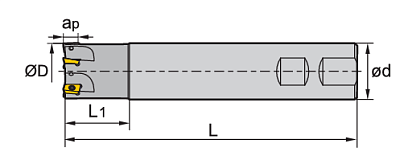 EMP01-025-XP25-AP16-02 фреза параллелограмм 85° (A) 25