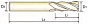 Фреза 4G MILL 4FL 38˚ E/M 2X6X6X50 (YG-1)