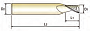 Фреза ALU-POWER 1FL 30deg. Helix E/M 3X3X12X50 (YG-1)